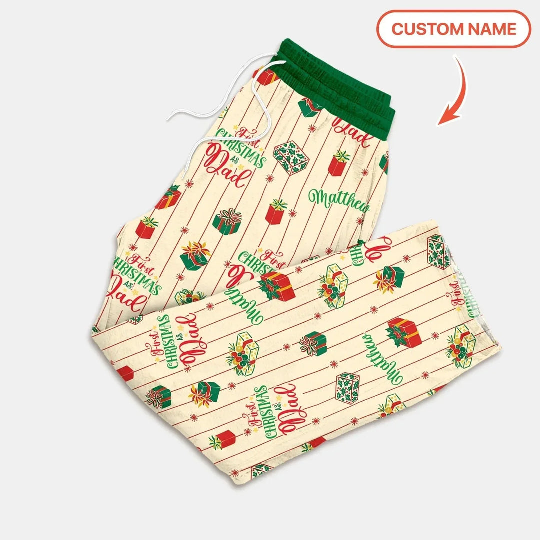Personalized Our First Christmas Men's Pajama Set , Personalized Our First Christmas Men's Pajama Set - Only Shirt / XS