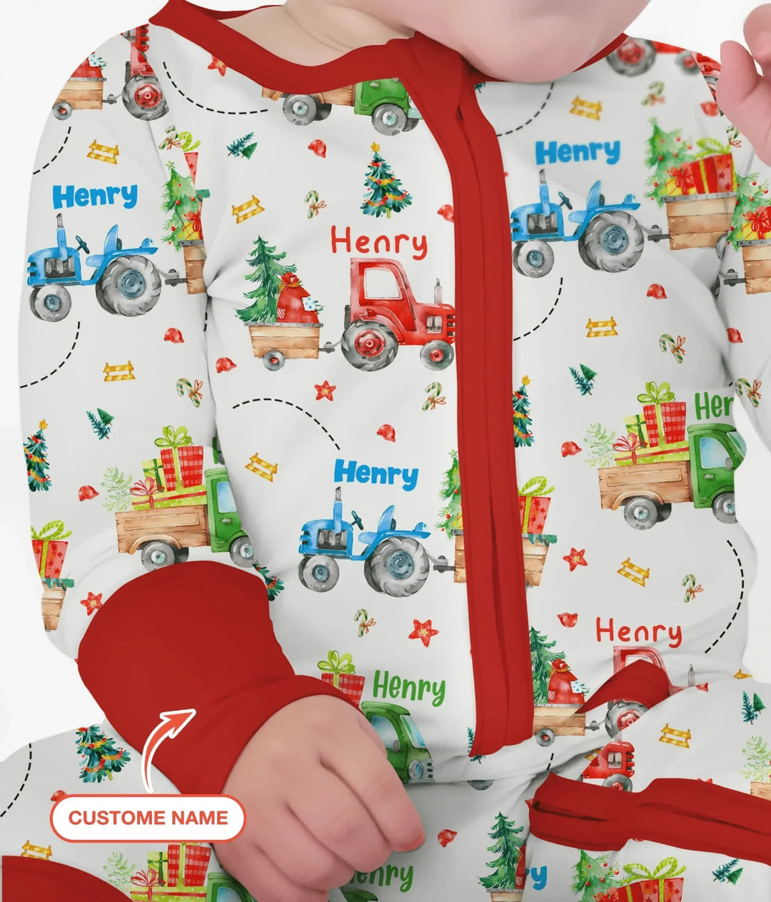 Personalized Santa's Little Builders Convertible Zippy , Personalized Santa's Little Builders Convertible Zippy - 0-3M