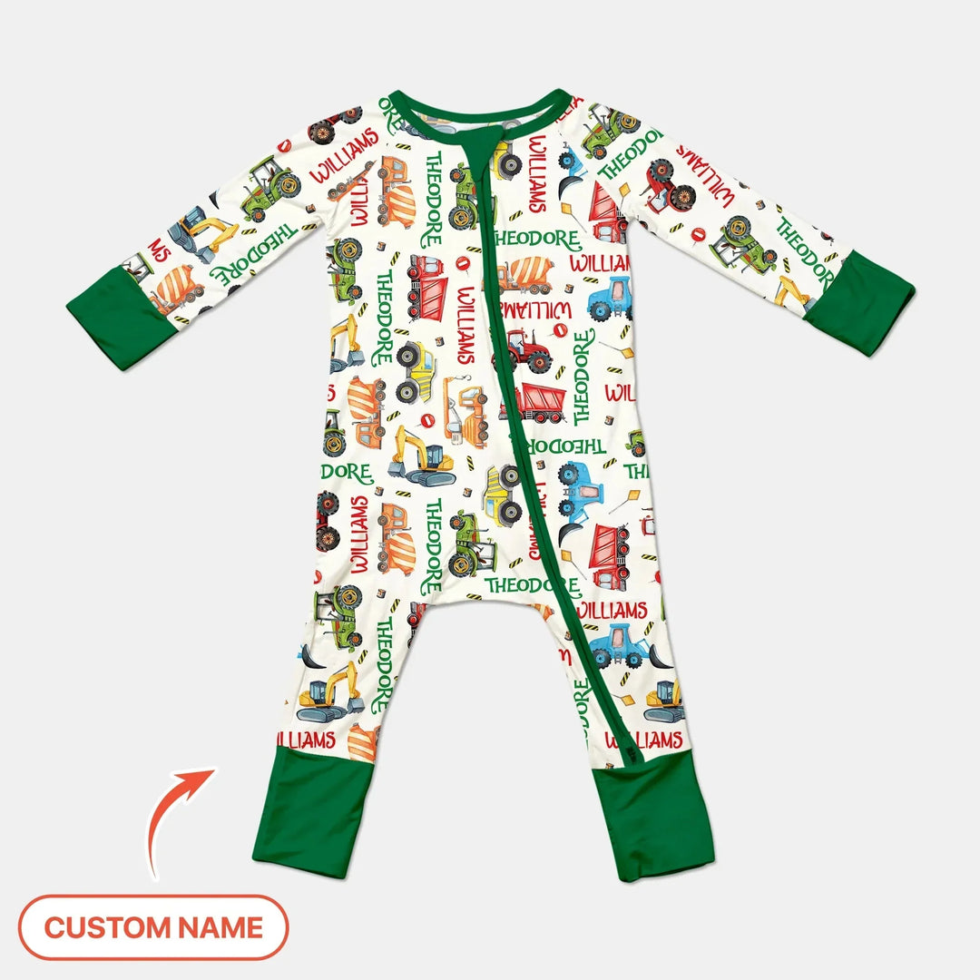 Personalized Tiny Trucks Parade Convertible Zippy , Personalized Tiny Trucks Parade Convertible Zippy - 0-3M