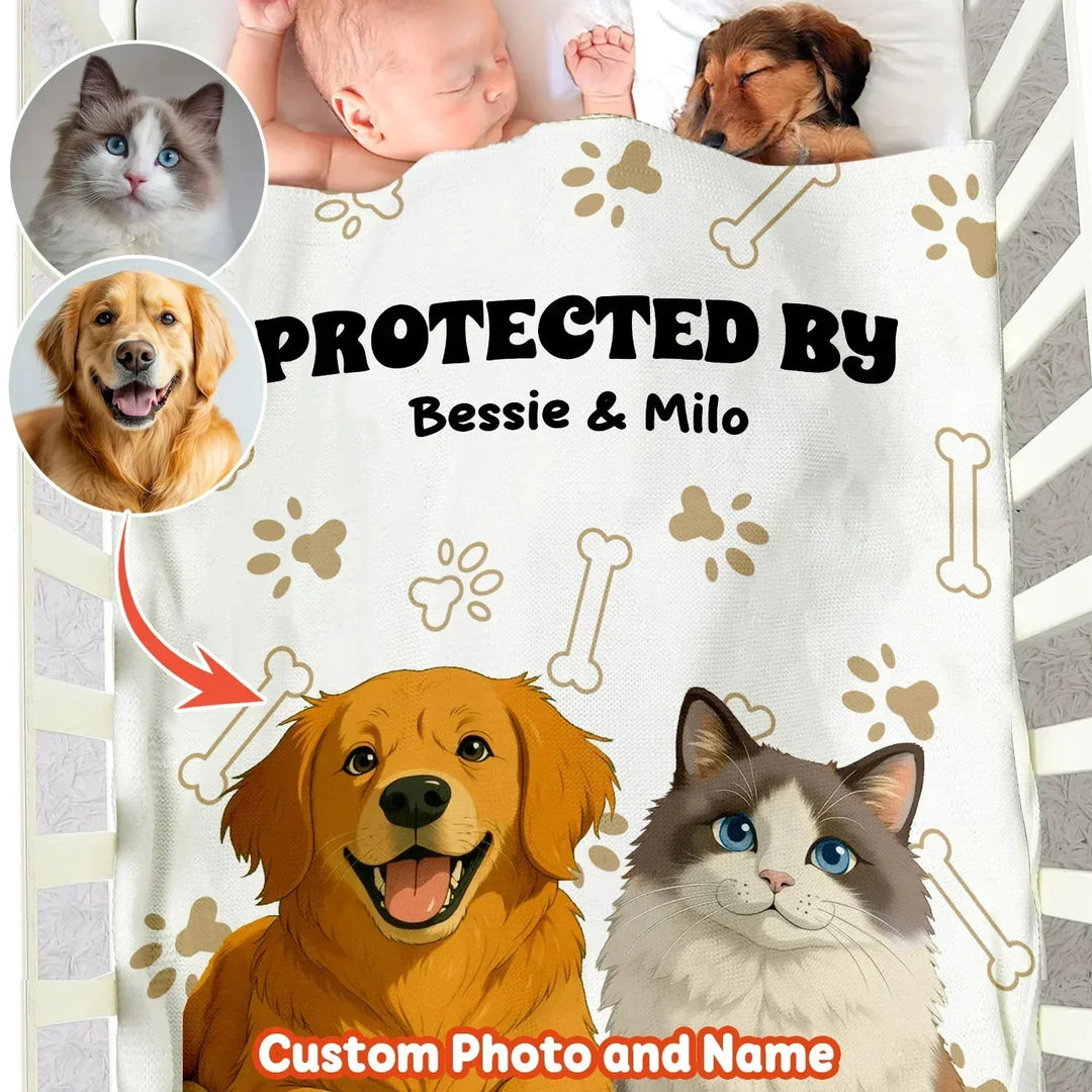 Pet Lover Cartoon Toddler Blanket , Pet Lover Cartoon Toddler Blanket - Default Title