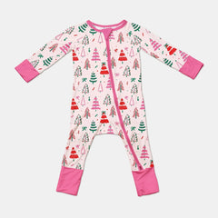 Pink Christmas Tree Farm Convertible Zippy , Pink Christmas Tree Farm Convertible Zippy - 0-3M