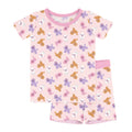 Pink Poodles Two Piece Short Sleeve Shorts Pajama Set , Pink Poodles Two Piece Short Sleeve Shorts Pajama Set - 12-18M