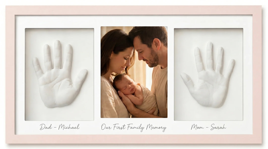 Our First Family Memory Handprint Keepsake Frame