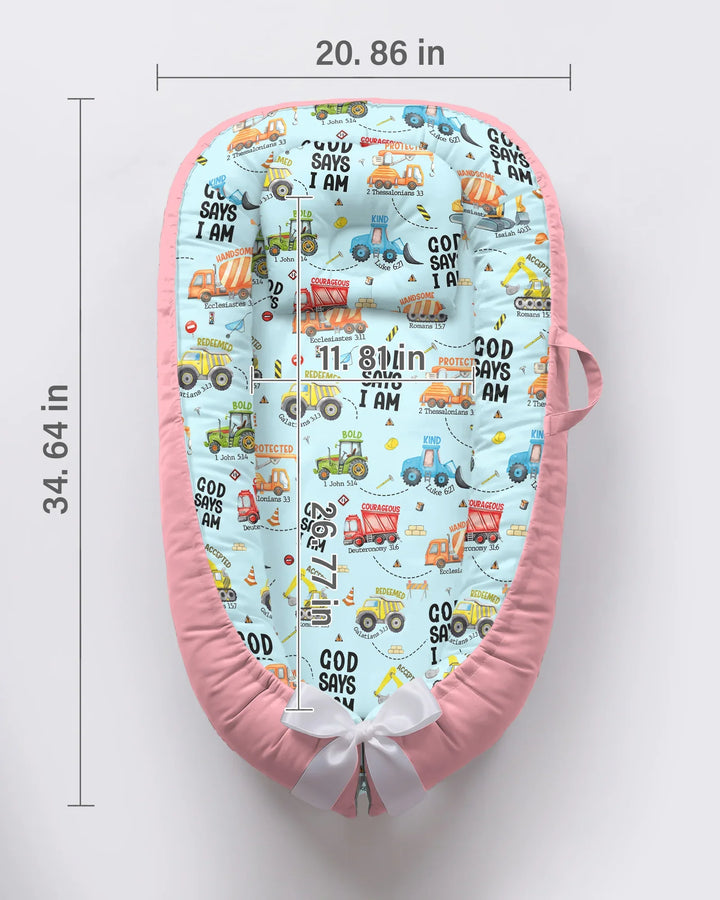 God Says I Am Boy Bambus-Babynestchen