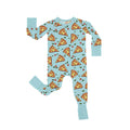 Pizza Doodle Crescent Zippered Romper , Pizza Doodle Crescent Zippered Romper - Newborn