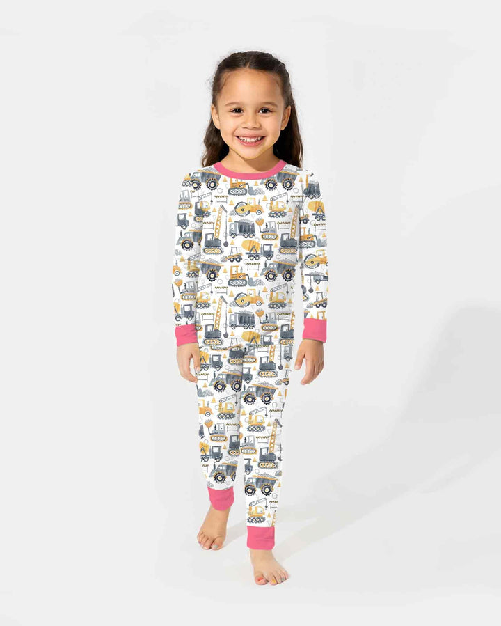 Construction Crew Bamboo Two Piece Long Sleeve Pajama Set
