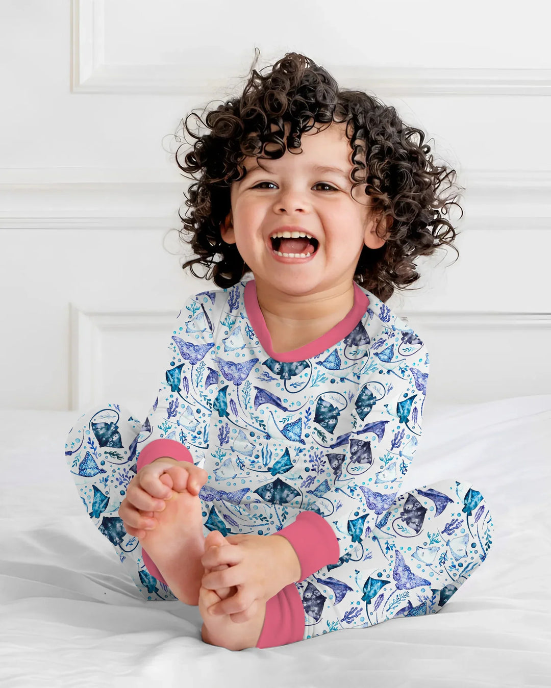 Ocean Dreams Drift Bamboo Two Piece Long Sleeve Pajama Set