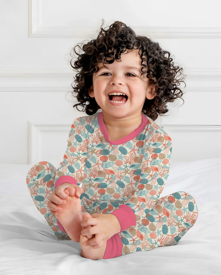 Sunny Beach Cruisers Bamboo Two Piece Long Sleeve Pajama Set