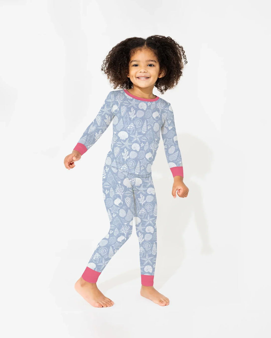 Coastal Treasures Bamboo Two Piece Long Sleeve Pajama Set