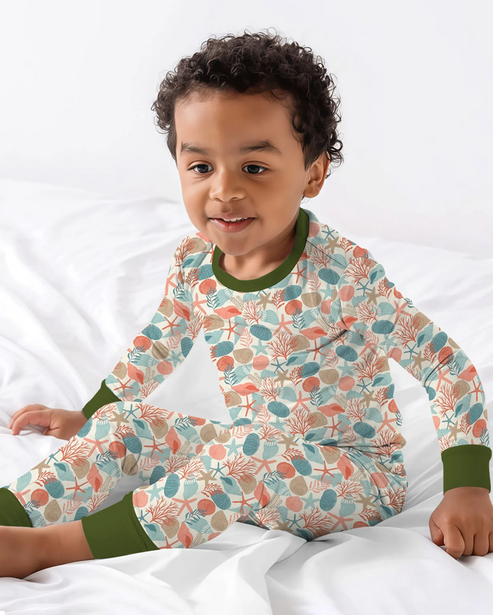 Sunny Beach Cruisers Bamboo Two Piece Long Sleeve Pajama Set