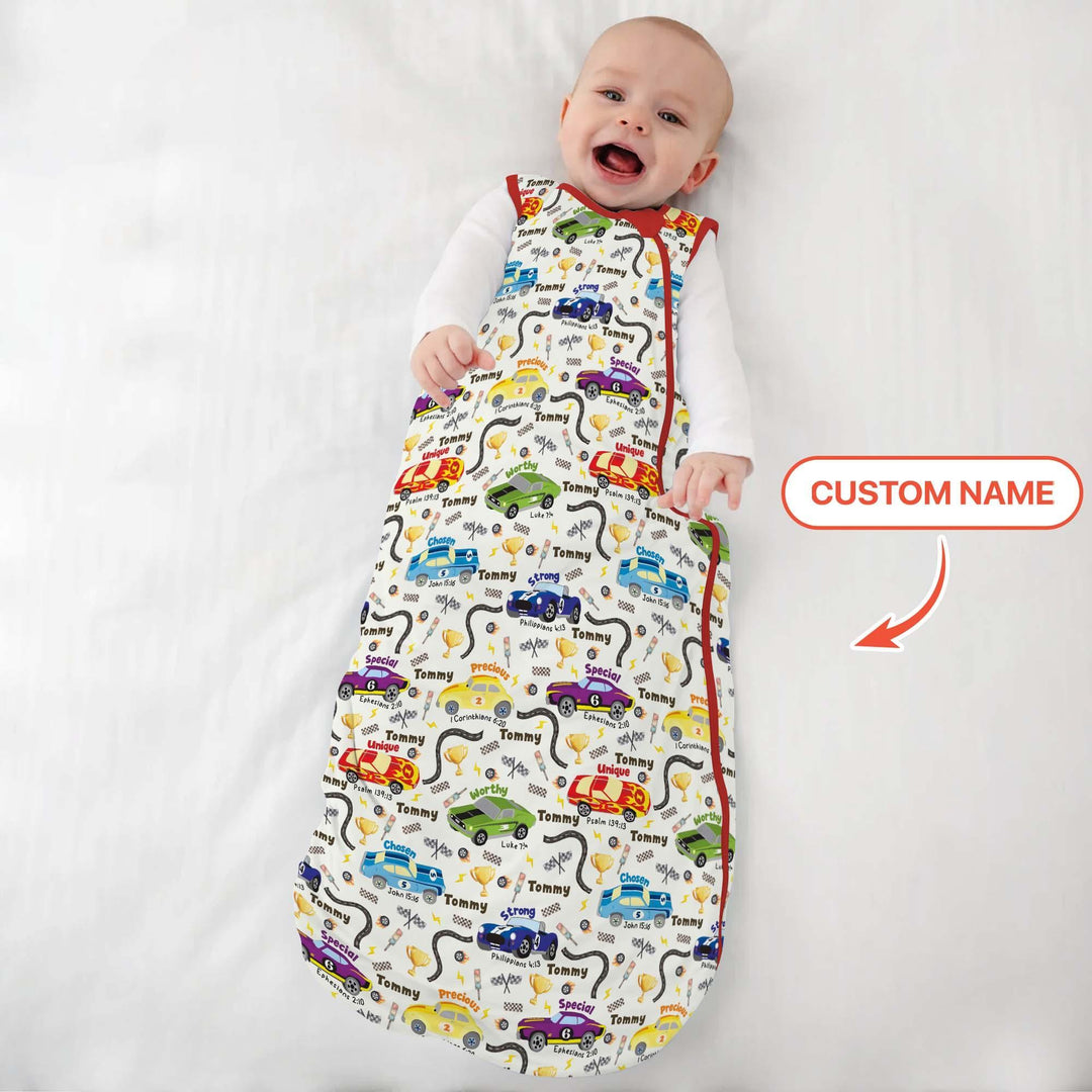 Racing Fun God Says I Am Custom Name Sleep Bag , Racing Fun God Says I Am Custom Name Sleep Bag - XS / 0.5 TOG