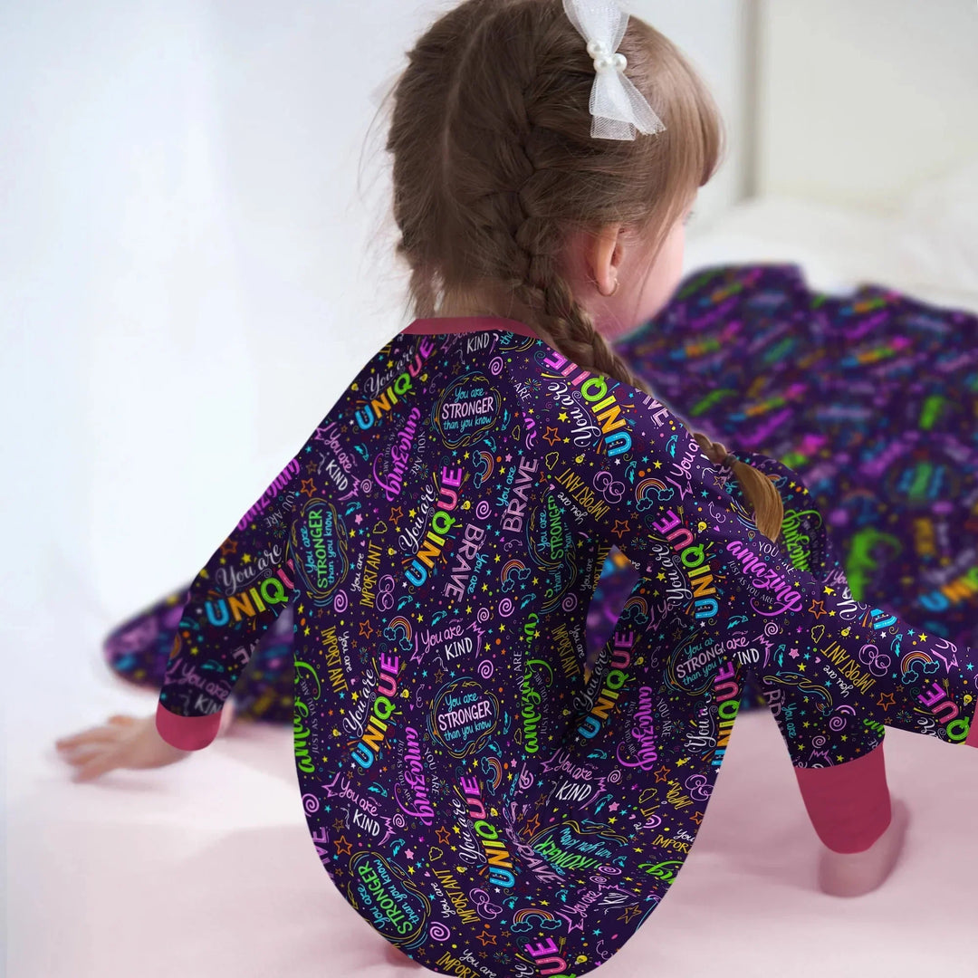Rainbow Affirmations Convertible Zippy , Rainbow Affirmations Convertible Zippy - 0-3M
