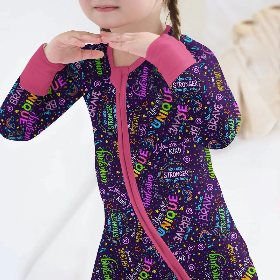 Rainbow Affirmations Convertible Zippy , Rainbow Affirmations Convertible Zippy - 0-3M