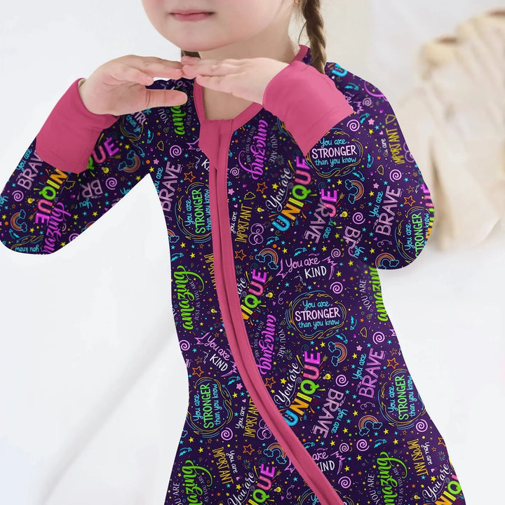Rainbow Affirmations Convertible Zippy , Rainbow Affirmations Convertible Zippy - 0-3M