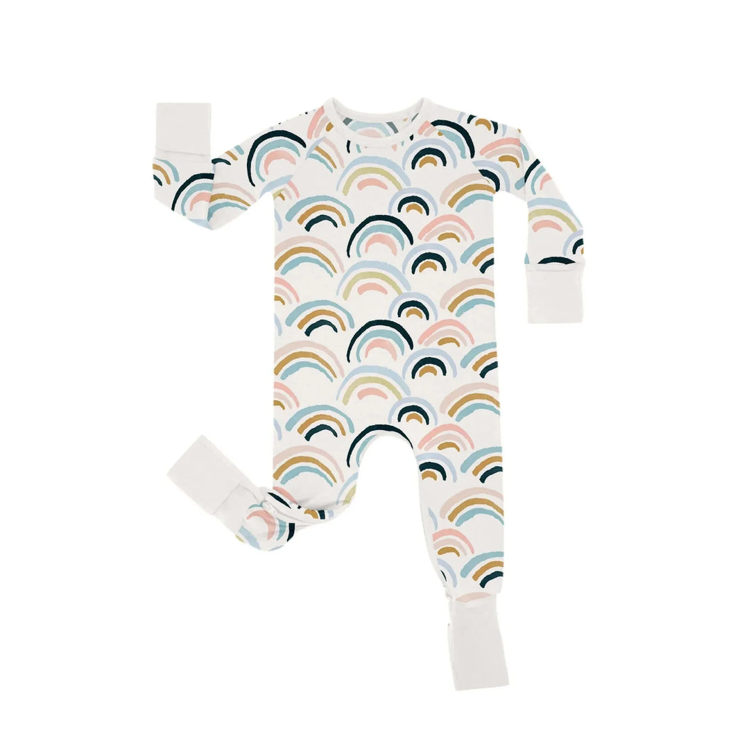 Rainbows Crescent Zippered Romper , Rainbows Crescent Zippered Romper - Newborn