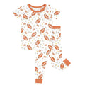 Rugby Touch Down Two-Piece Short Sleeve Pajama Set , Rugby Touch Down Two-Piece Short Sleeve Pajama Set - 12-18M