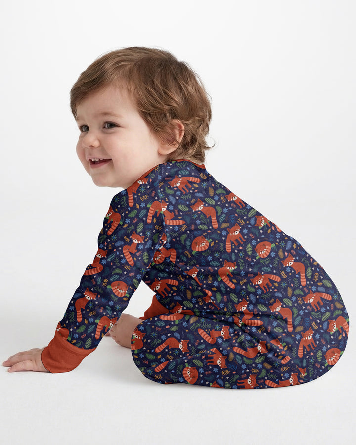 Tossed Red Panda Bamboo Convertible Zippy
