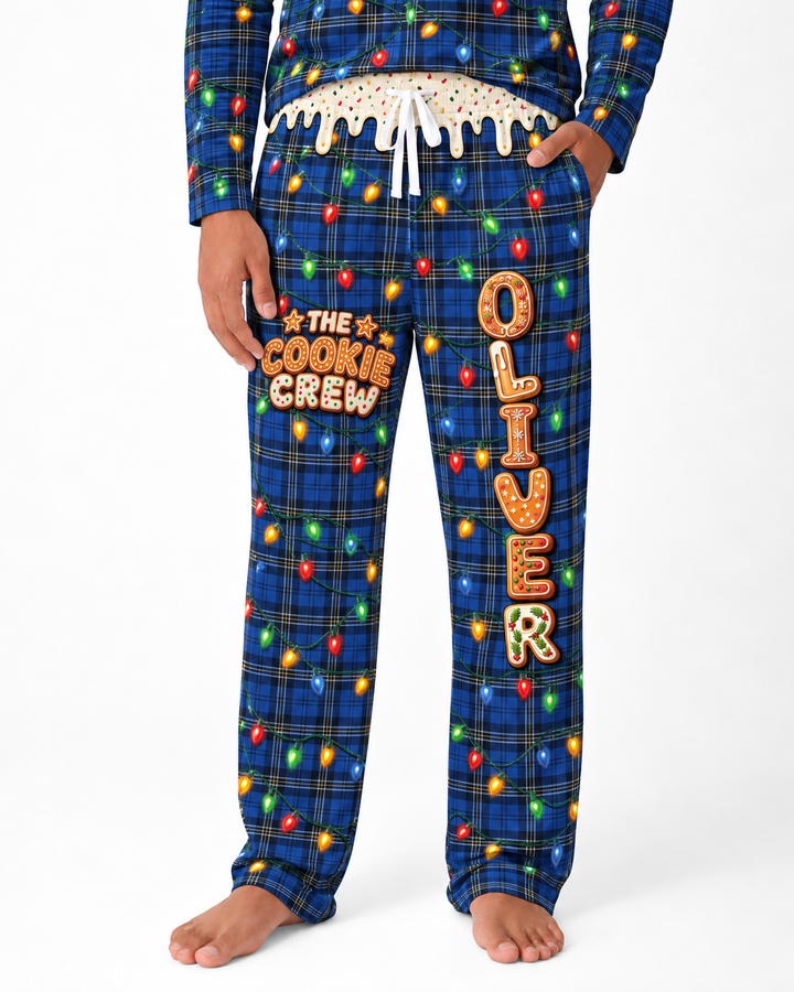 The Cookie Crew Custom Name Bamboo Men's Pajama Set