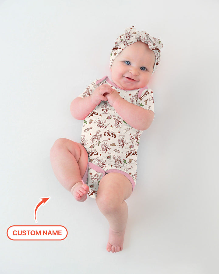 Gerippte Babykleidung mit individuellem Foto - Weich &amp; Skizzenhaft