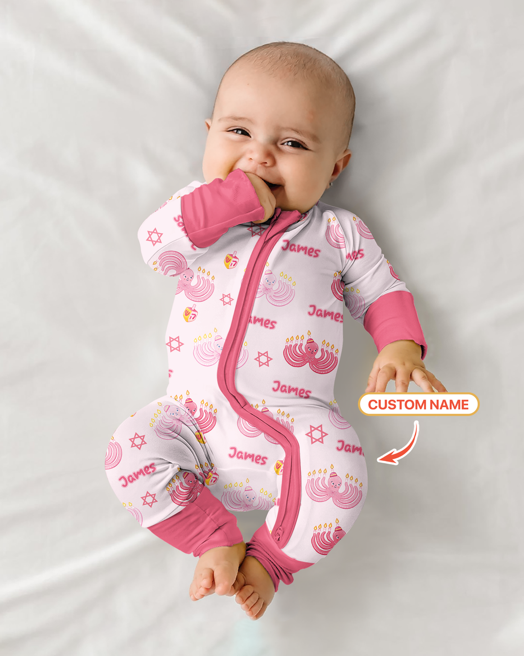 Hanukkah Jewish Octopus Bamboo Convertible Zippy