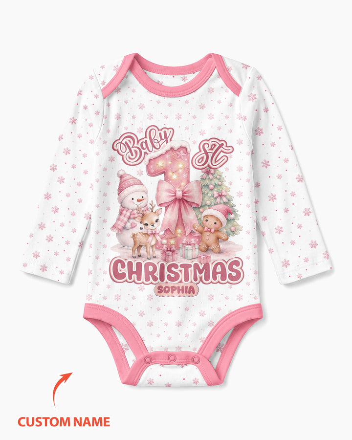 Snow Baby Christmas Bamboo Bodysuit