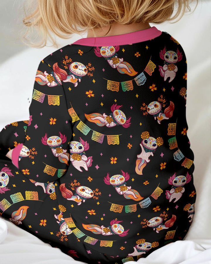 Axololt Día de los Muertos Bamboo Convertible Zippy