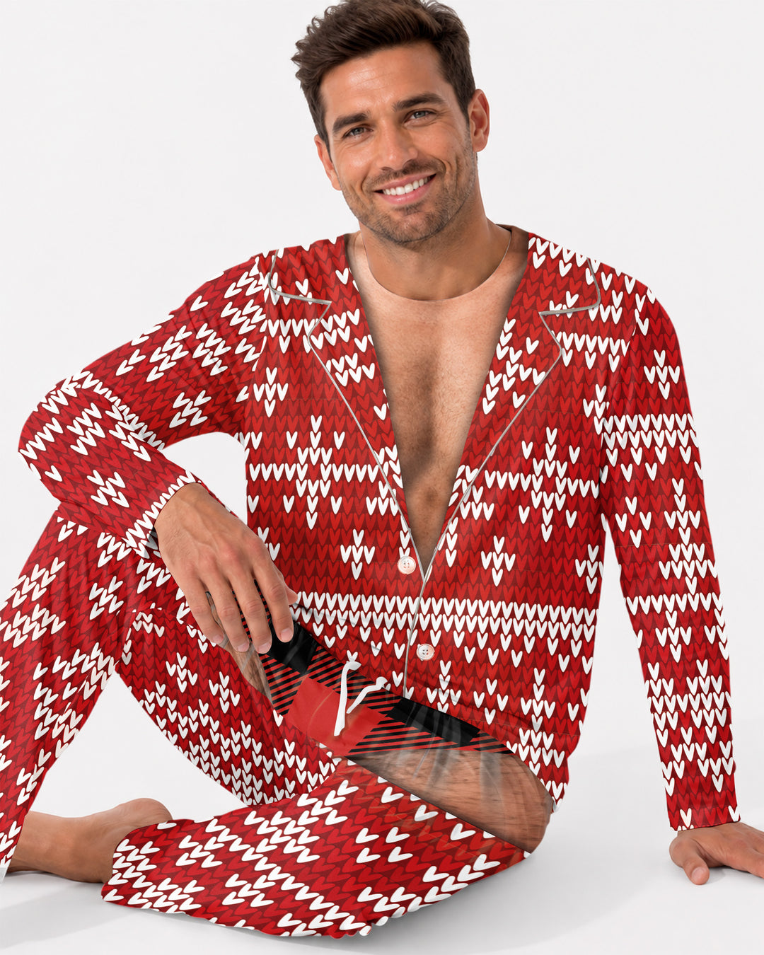Personalized Funny Christmas Bamboo Men's Pajama Set
