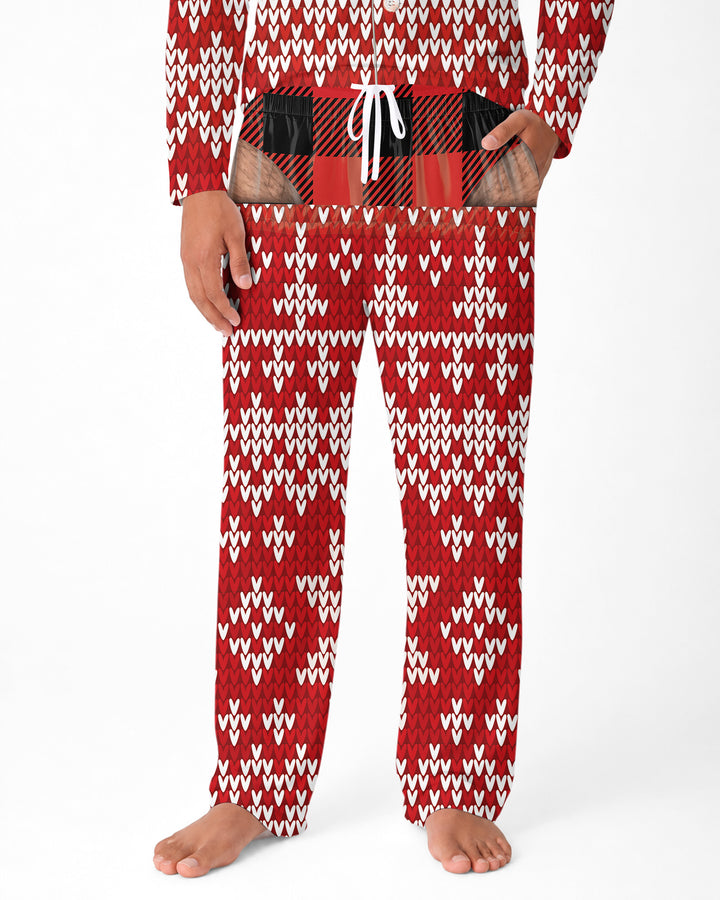 Personalized Funny Christmas Bamboo Men's Pajama Set