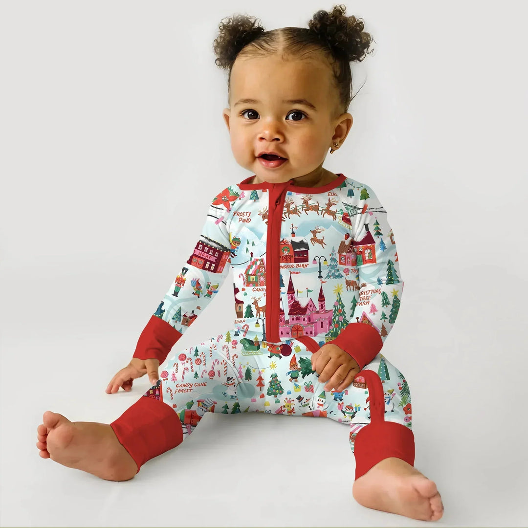 Santa's City Maps Convertible Zippy , Santa's City Maps Convertible Zippy - 0-3M / Green