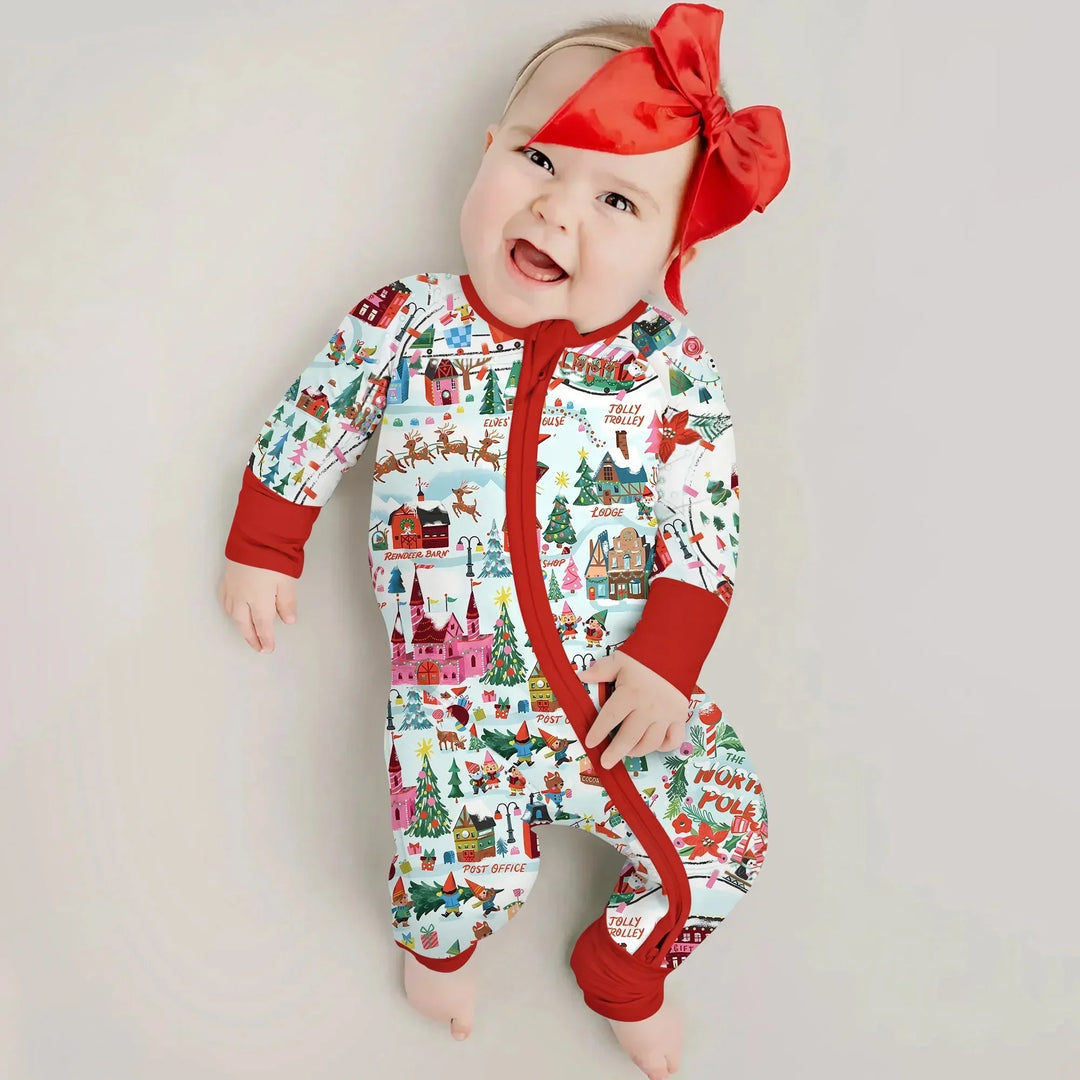 Santa's City Maps Convertible Zippy , Santa's City Maps Convertible Zippy - 0-3M / Green