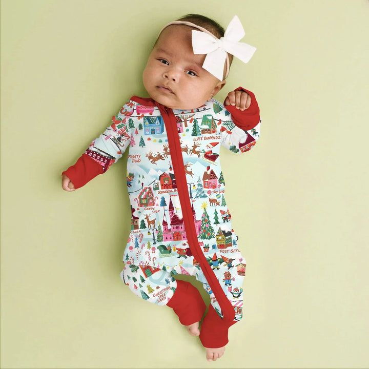 Santa's City Maps Convertible Zippy , Santa's City Maps Convertible Zippy - 0-3M / Green