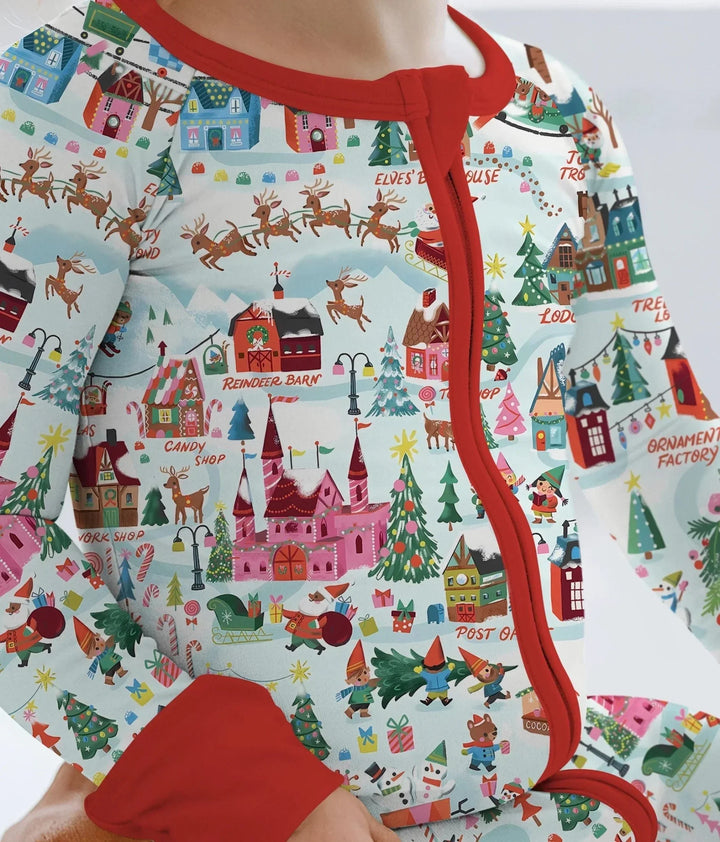 Santa's City Maps Convertible Zippy , Santa's City Maps Convertible Zippy - 0-3M / Green