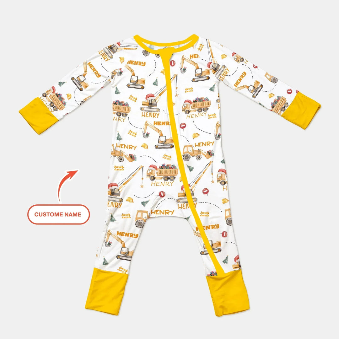 Santa's Little Builders Custom Name Convertible Zippy , Santa's Little Builders Custom Name Convertible Zippy - 0-3M