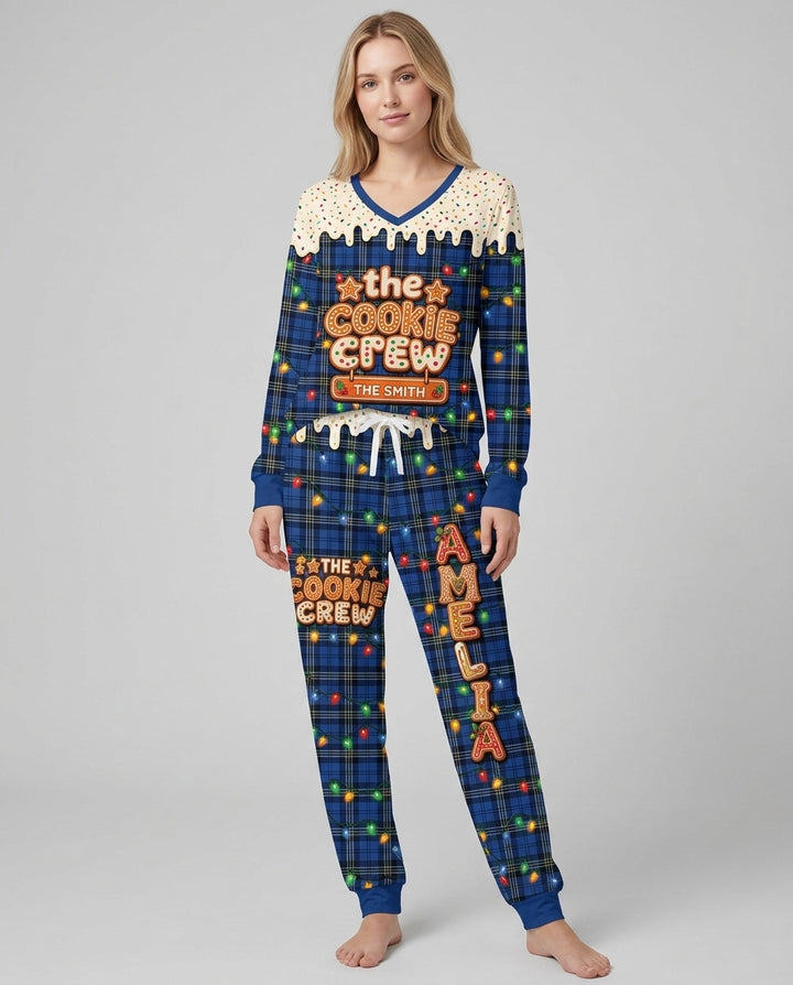 The Cookie Crew Custom Name Bamboo Women Pajama Set