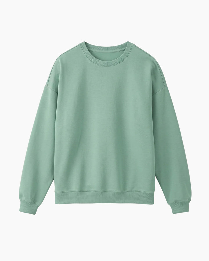 Solid Color Bamboo Adult Crewneck Sweatshirt