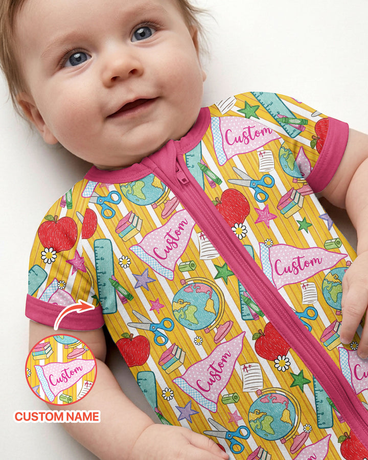 Gerippte Babykleidung mit individuellem Foto - Weich &amp; Skizzenhaft
