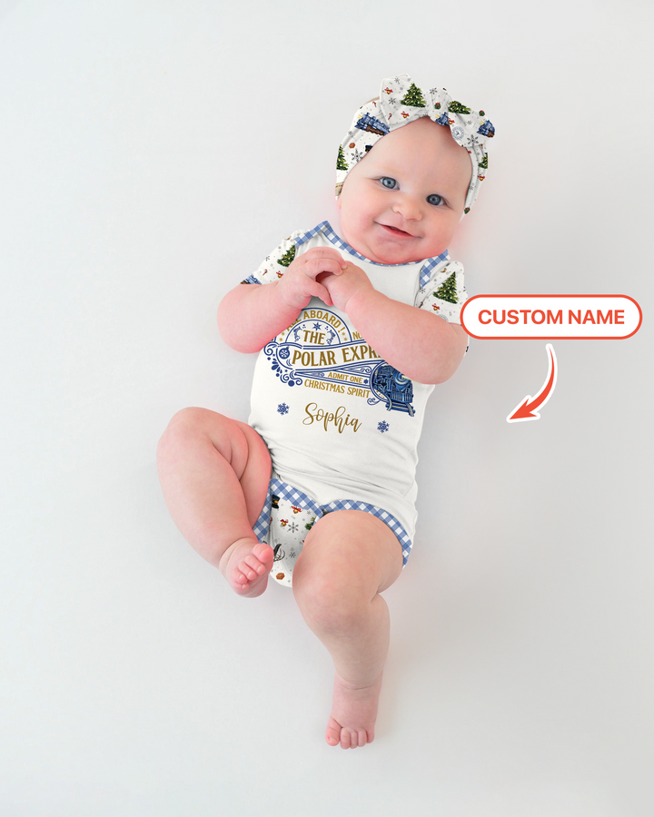 Custom Name North Pole Adventure Bamboo Bodysuit