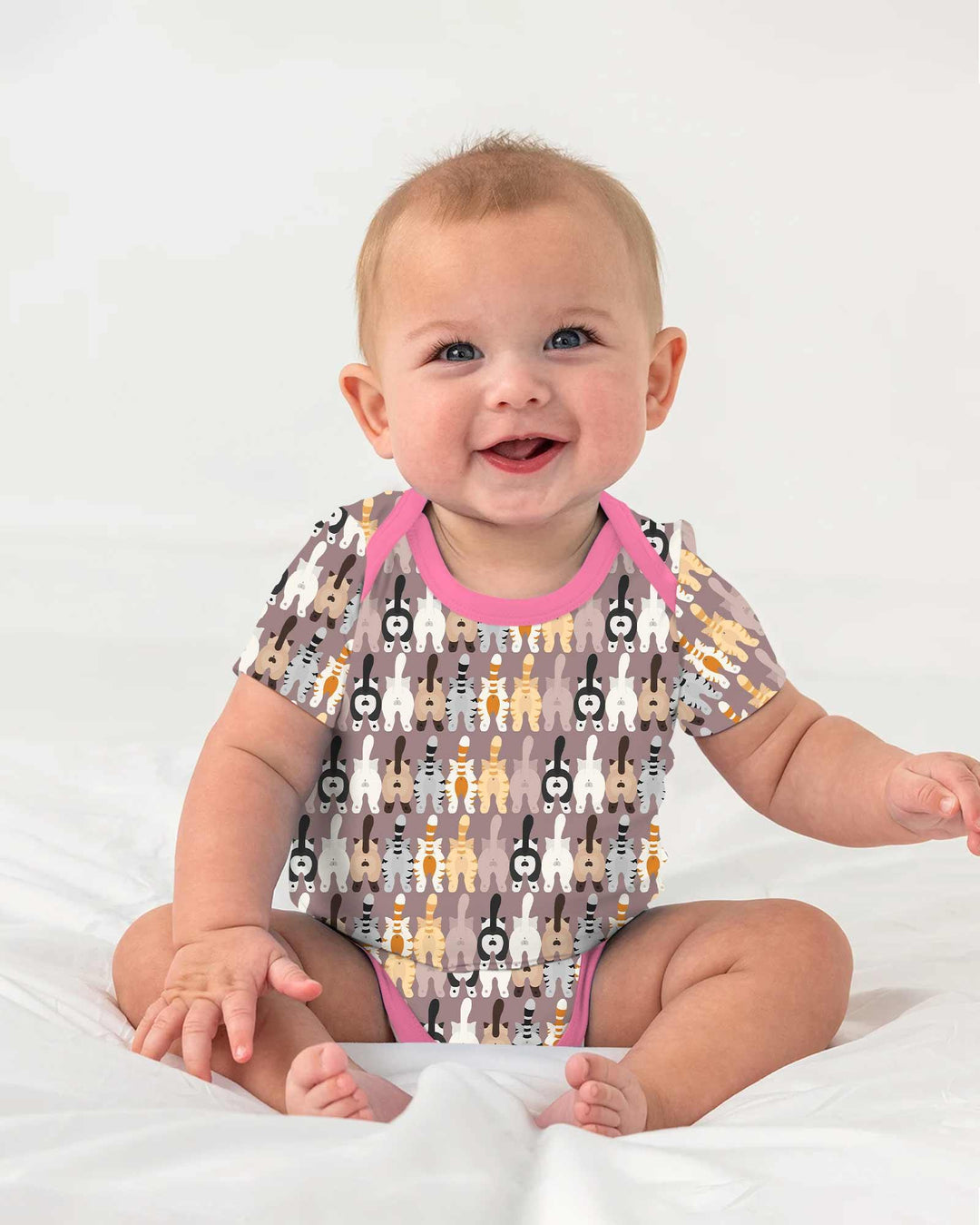 Gerippte Babykleidung mit individuellem Foto - Weich &amp; Skizzenhaft