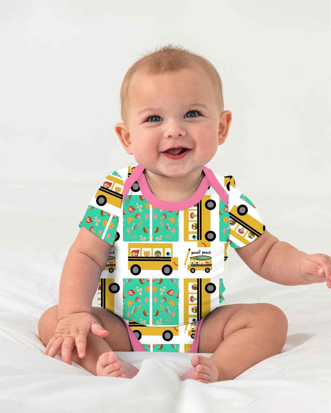 Gerippte Babykleidung mit individuellem Foto - Weich &amp; Skizzenhaft