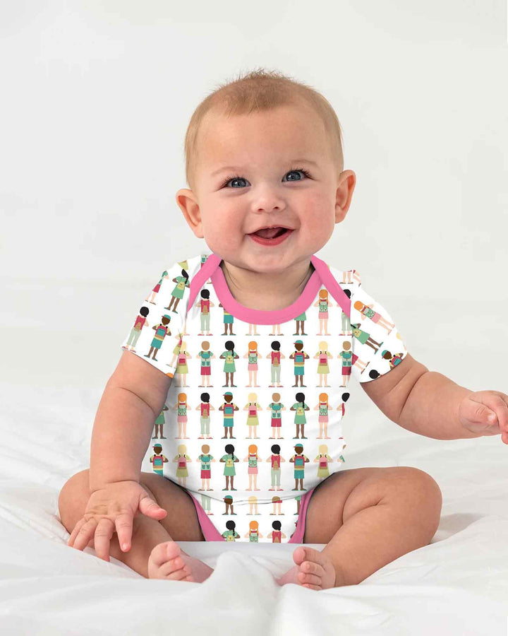 Gerippte Babykleidung mit individuellem Foto - Weich &amp; Skizzenhaft