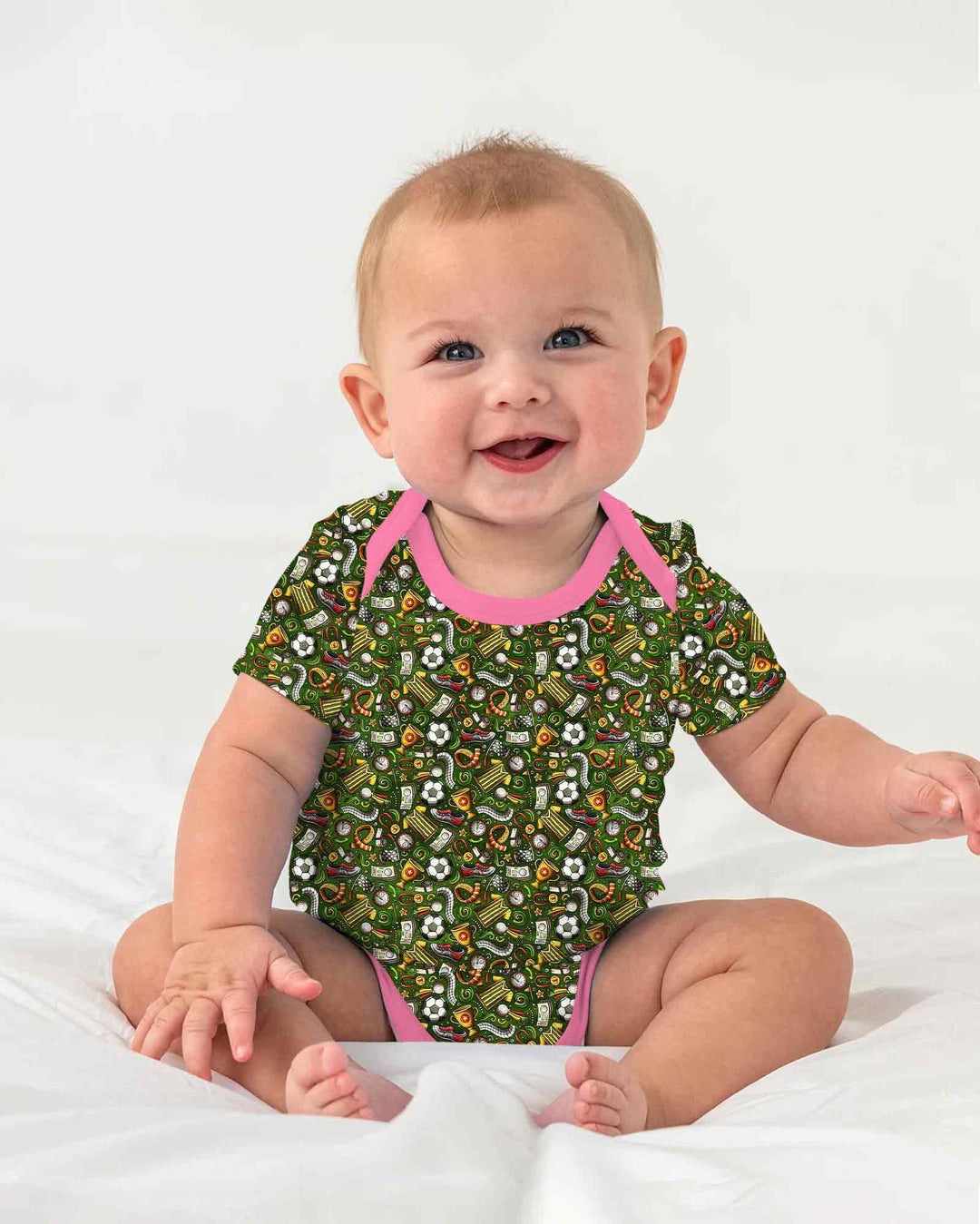 Gerippte Babykleidung mit individuellem Foto - Weich &amp; Skizzenhaft