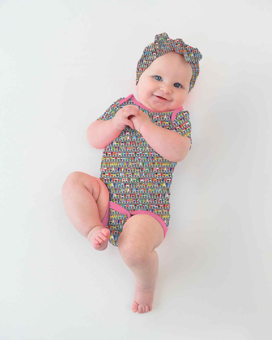 Gerippte Babykleidung mit individuellem Foto - Weich &amp; Skizzenhaft