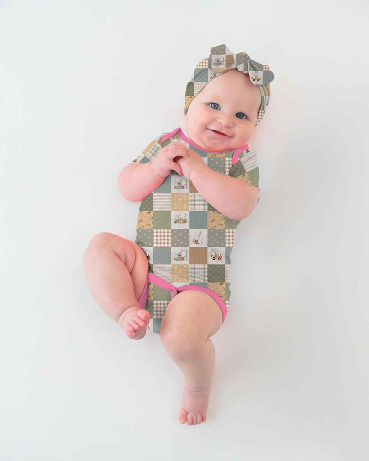 Construction Trucks Bamboo Bodysuit