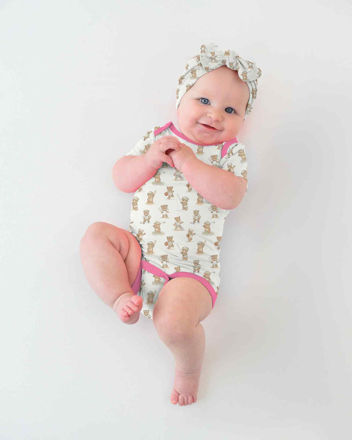 Teddy Team Spirit Bamboo Bodysuit