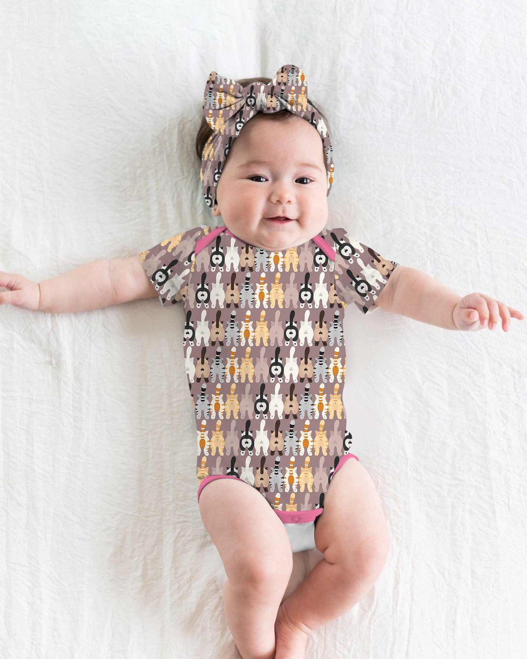 Gerippte Babykleidung mit individuellem Foto - Weich &amp; Skizzenhaft