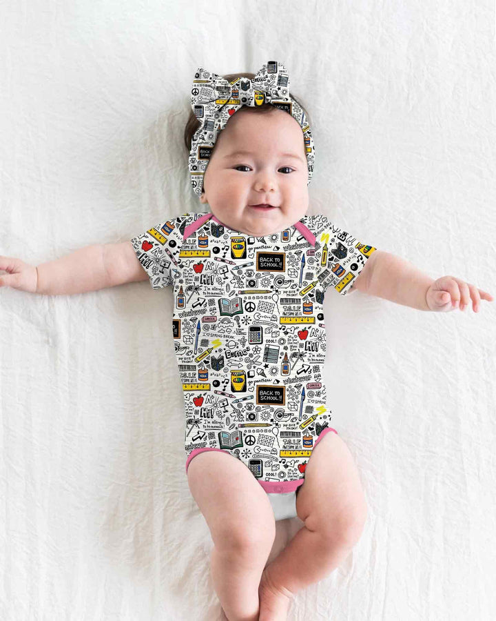 Gerippte Babykleidung mit individuellem Foto - Weich &amp; Skizzenhaft