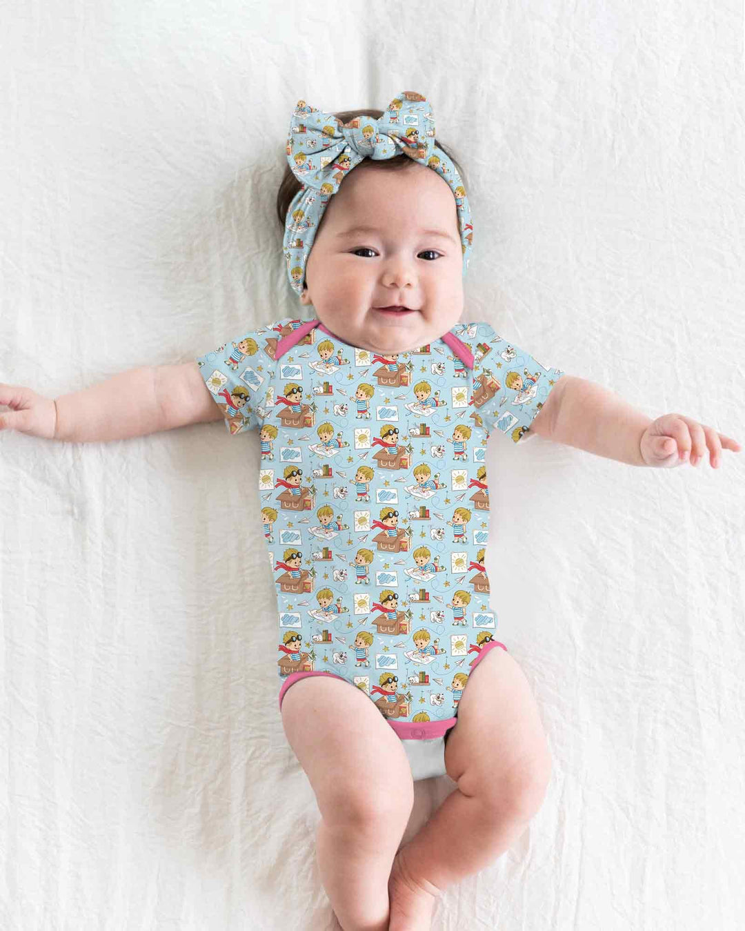 Gerippte Babykleidung mit individuellem Foto - Weich &amp; Skizzenhaft