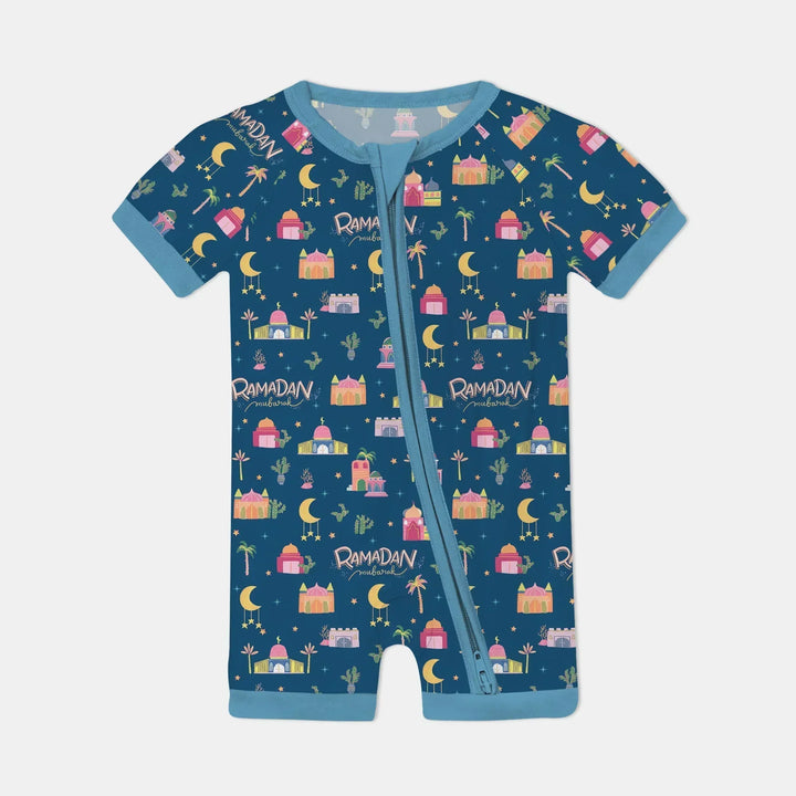 Ramadan Kareem Family Matching Bamboo Shorty Zippy