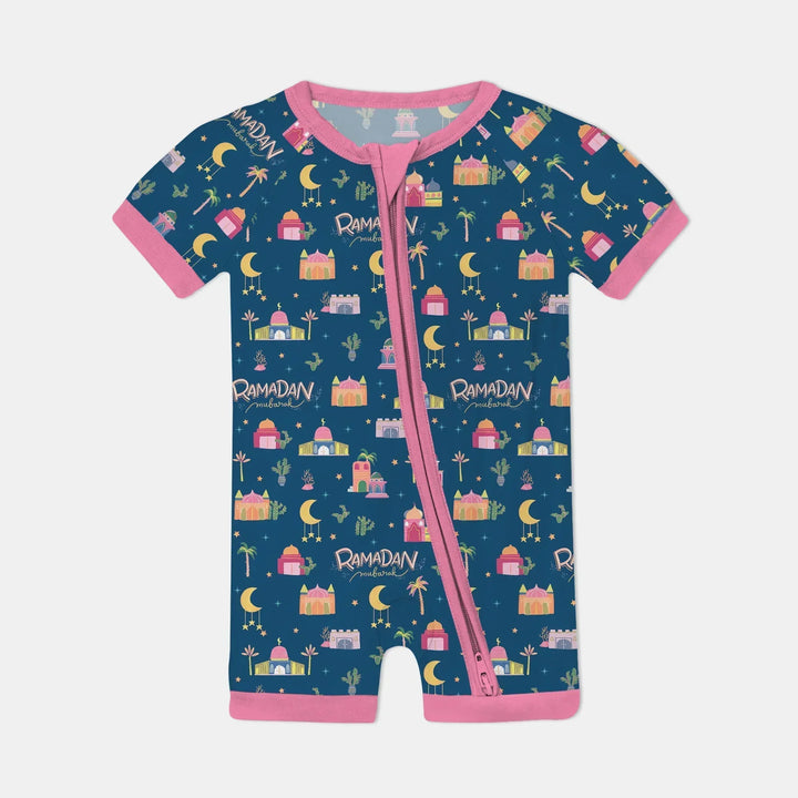 Ramadan Kareem Family Matching Bamboo Shorty Zippy