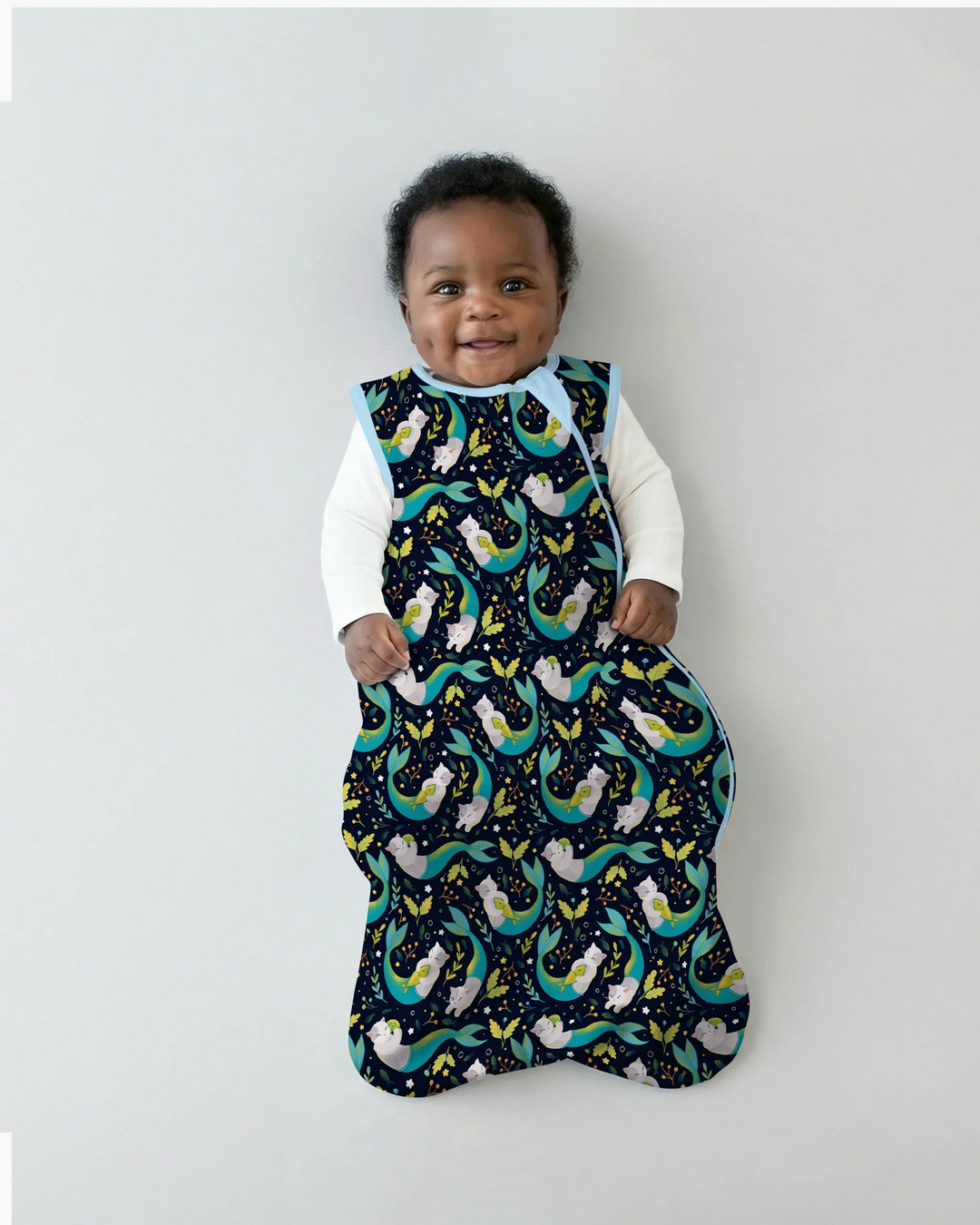Midnight Mermaid Cats Bamboo Sleep Bag